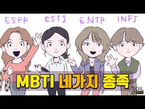 MBTI 16가지 유형 한눈에 보기 (SP, SJ, NT, NF)