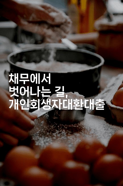 채무에서 벗어나는 길, 개인회생자대환대출